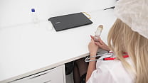 Big-Titted Medic Goes Wild with Dildo – From Tits to Anal & Fisting