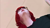 3D Animation Hentai: Redhead's first time with cum in pussy