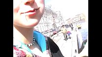 Foxy brunette Tanya blowing big pole