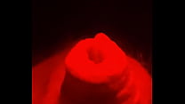 slowly playing with my slaves cock