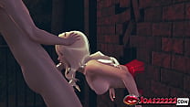 Gloryhole Fuck - Big Cock Deepthroat & Tits Pressed - Superwoman Massive Cum (3D XXX) In Honey Select 2