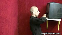 Black Gay Dude Wet Blowjob from White Skinny Boy 04