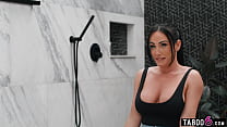 Curvy MILF curious about milk enemas and she got one from another MILF