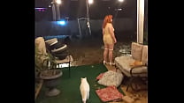 wife strips naked