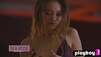 Sexy babe posed for a camera
