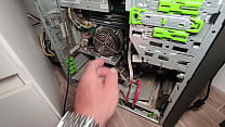 The computer technician kicks Very Myller ass while she's on the phone with her husband - 4K - 60fps