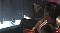 This attractive brunette woman engaged in vigorous sexual activity with her partner