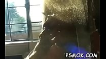 Breasty Babe Wet Smokin Scene