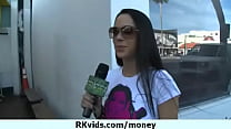 Desperate teen naked in public and fucks to pay rent 29