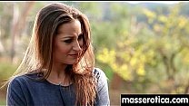 Massage therapist giving her patient some unknowing love 3