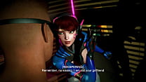 Playful bitch D.Va uses her sexy body and popularity to get quick cash