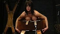 Busty bondage of Daniela in hardcore nipple clamped punishment and suffering lif