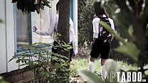 Threesome on vacant HOUSE