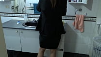 I come back from work very excited and I undress in front of my stepson so he can jerk off