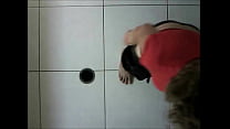 Sheradith undressing naked taking a shower completely unaware.