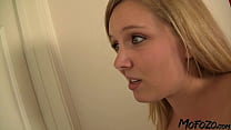 MOFOZO.com - My Blonde Girlfriend Is Sucking Cock In The Bathroom