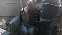 Silly teen girl sucks and takes cock
