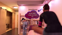 2 college girls sniffing butt