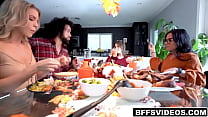 Thanksgiving dinner turns into pussy pounding