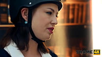 SHAME4K. I put that stick into my pussy when my student came in! Hot sex with Stracy Stone