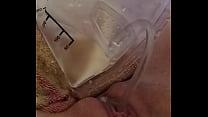 Wet for her catheter