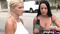 Amateur slender teen got hard fucked in a threesome sex