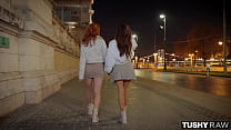 Baby and Nicole are the tightest of friends, and tonight they've decided to share the naughtiest experience they can imagine together two girls, one guy, all-in on anal.