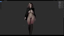 Melina animation test by GB