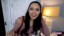 Brunette Beauty Raven Lane Sucks A Juicy Big Dick And Gets A Cum Facial!