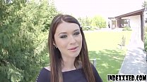 Pretty girl takes an oral cumshot after anal