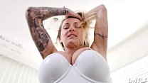 Natasha uses her perfect tits to a stud