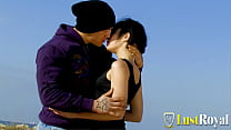 Petite Sweet Chic Having Sex With Tatted Muscular Guy