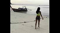 Beautiful Monika Fox In Green Top In Tropics (Free)