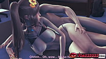 Mizushima Marika Rule34 3D Hentai Animation - Hardcore Anal Fuck in Missionary and Side Positions with Big Tits Bouncing and Creamy Cumshot Finale In Honey Select 2