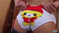 After getting naked his big cock can barely fit in her tiny love tunnel