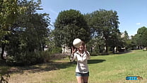 Investigating the limits of oral pleasure with the naive Asian woman he encountered at the park