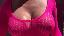 European Horny Stepmom Artemisia Love Sexy boobs fetish sesh outside
