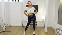 4K YOGA TRAINING WARMUP JUMPING JACKS SKIPPING ROPE BIG TITS