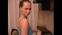 Stick riding delight from racy Tanya