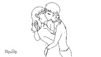 Lesbian kiss