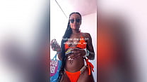 LEAKED VIDEO of black model Ebony Foxx smoking