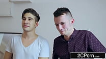Newlywed Trophy Wife Begs for a Double Penetration While Hubby's Out