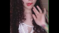 I give my toy a blowjob in white lingerie