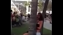 Girl Kissing Tree