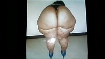 My Hot Sperm on this Sexy BootyFull Curvy BBW Lady Heavy Bottom Donk