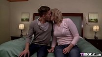 Nervous shemale anal fucked by a boyfriends hard cock