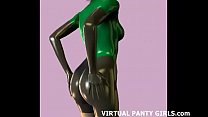 3d Anime Babes In Pantyhose And Lingerie