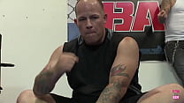 Brandy Taylore employs her large breasts and firm wet snatch to gratify the defeated combatant