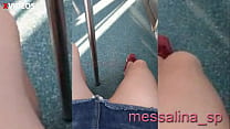 MESSALINA - NAUGHTY HOTWIFE WAS FEELING HORNY AND SHOWED HER SHAVED PUSSY TO A PERVERT IN THE TRAIN
