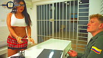 Big ass Colombian gets fucked by a police officer - RosxanaGutierrez
